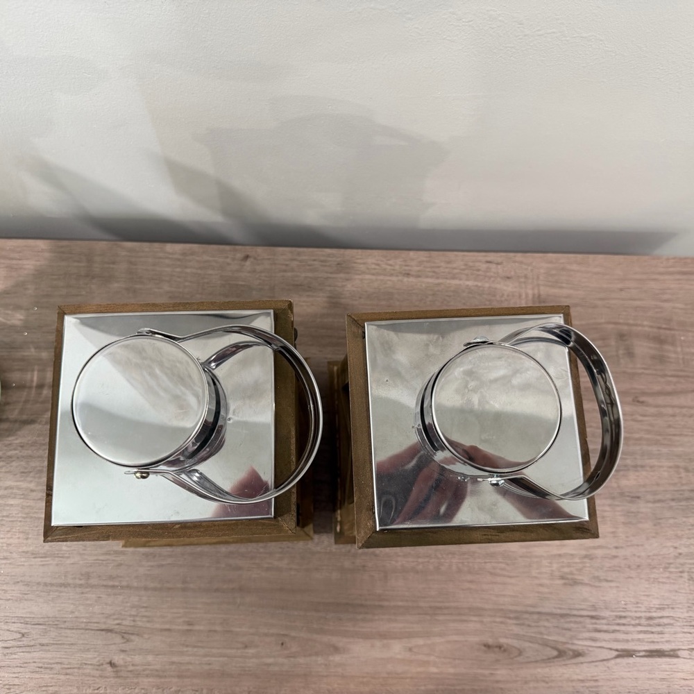 Hobby Lobby Rustic Brown Lantern Set - Picture 7 of 9